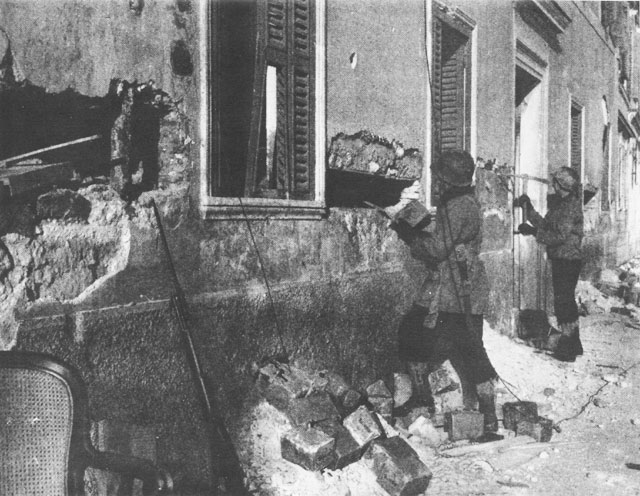 Mines being cleared in Anzio